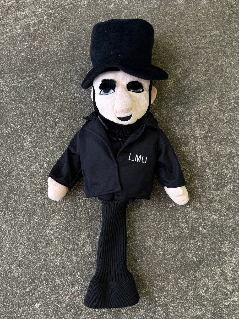 Abraham Lincoln Plush Golf Club Head Cover LMU Railsplitters Mascot 460cc Driver